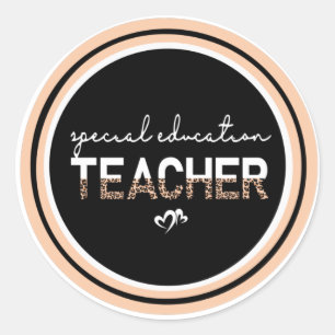 Pegatina Redonda Profesor de Educación Especial SPED