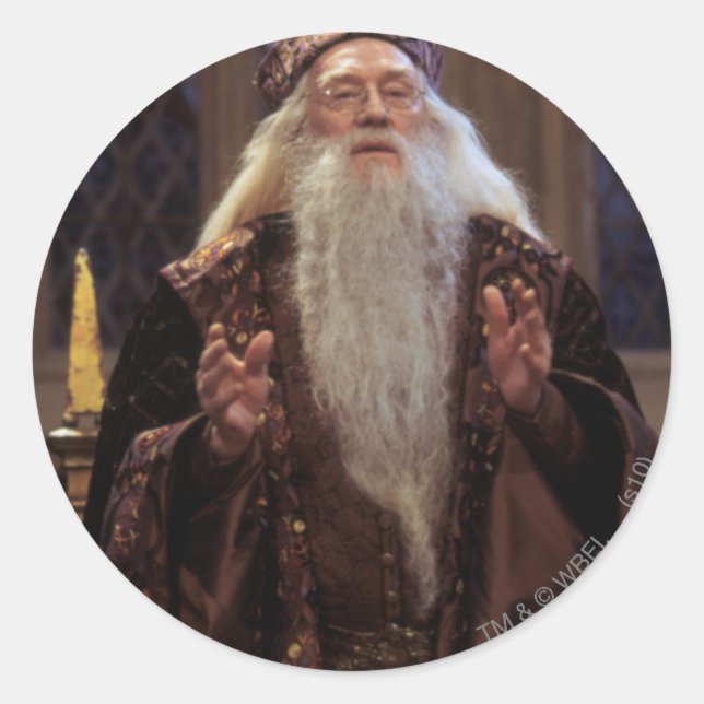 Pegatina Redonda Profesor Dumbledore (Anverso)