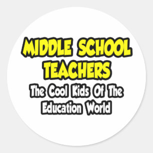 Pegatina Redonda Profesores de secundaria... Niños de Guay