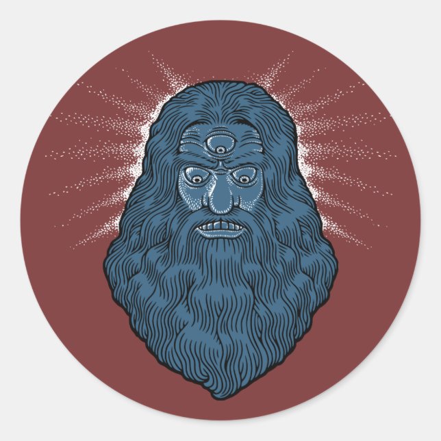 Pegatina Redonda Profeta Pineal (Anverso)
