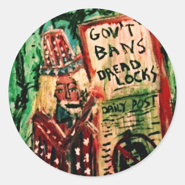 PEGATINA REDONDA PROHIBICIÓN DE LA CARNE (Anverso)