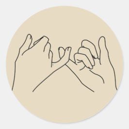 Pegatina Redonda promesa insignificante