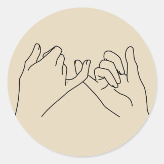 Pegatina Redonda promesa insignificante