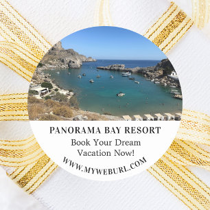 Pegatina Redonda Promoción de negocios de alquiler de fotografías