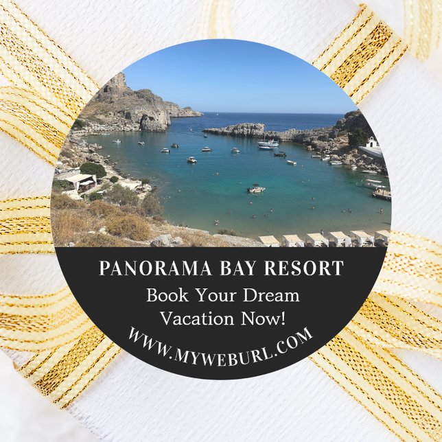 Pegatina Redonda Promoción de negocios de alquiler de fotografías (Subido por el creador)