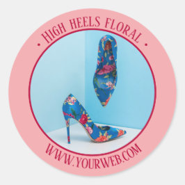 Pegatina Redonda Promoción de producto de rubor