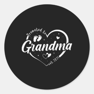 Pegatina Redonda Promocionado A La Abuela Este 2025 Pronto Será La