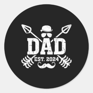 Pegatina Redonda Promocionado A Papá 2024 Pronto Día Del Padre
