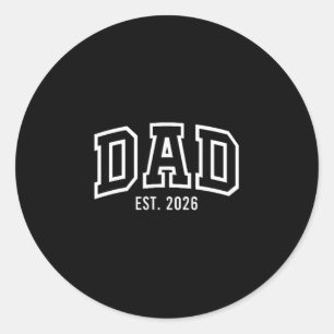 Pegatina Redonda Promocionado A Papá Este 2026 Papi Para Ser Regalo