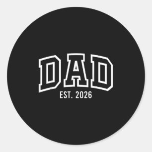 Pegatina Redonda Promocionado A Papá Este 2026 Papi Para Ser Regalo