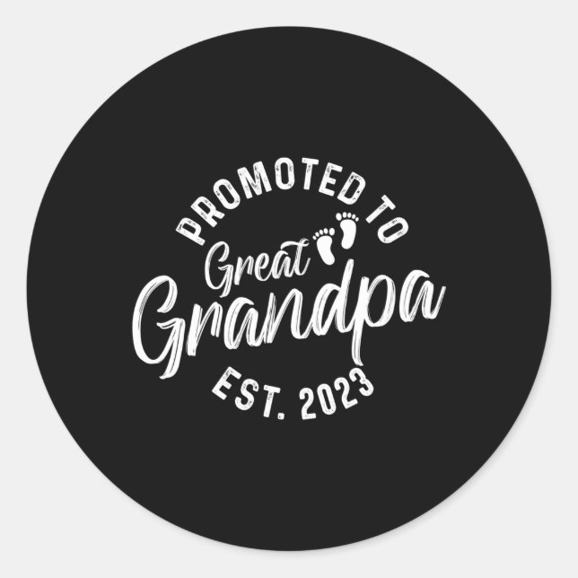 Pegatina Redonda Promocionado Al Gran Abuelo Est 2023 (Anverso)