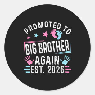 Pegatina Redonda Promocionado Big Brother de nuevo Est