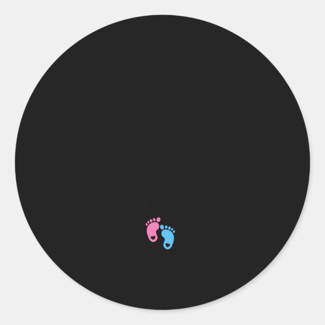 Pegatina Redonda Promoted To Auntie 2025 New Aunty First Time Aunt  (Anverso)