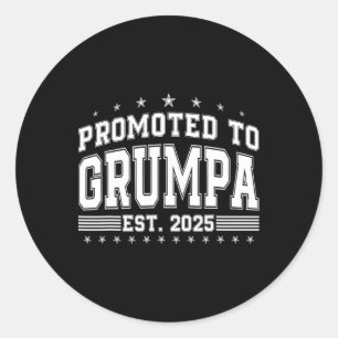 Pegatina Redonda Promovido A Grumpa 2025 Pronto Para Ser Padres Gru