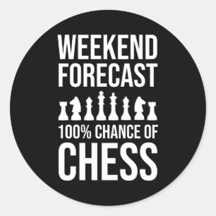 Pegatina Redonda Pronóstico de fin de semana: 100% de probabilidad