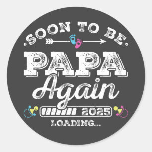 Pegatina Redonda Pronto será Papa de nuevo 2025 cargando