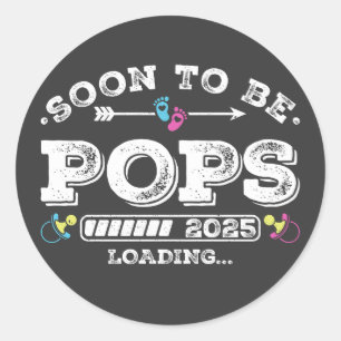 Pegatina Redonda Pronto será Pops 2025 Cargando