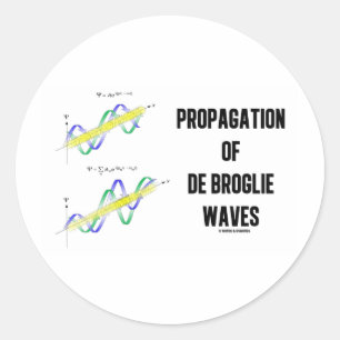 Pegatina Redonda Propagation Of de Broglie Waves (la física)