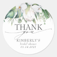 Protea Rey Blanco Elegante Gracias Tropical