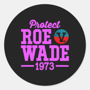 Pegatina Redonda proteger roe v wade 6