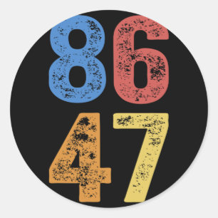 Pegatina Redonda Protesta contra Trump