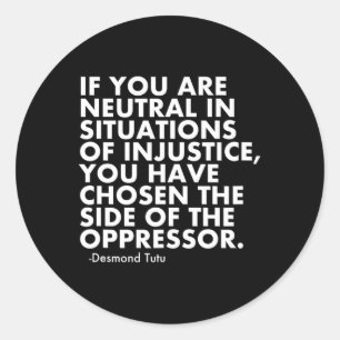 Pegatina Redonda Protesta de Trump