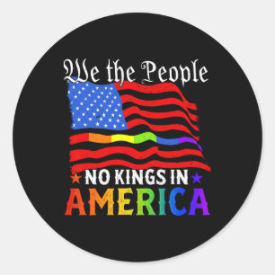 Pegatina Redonda Protesta patriótica pro-democracia 14 de junio No 