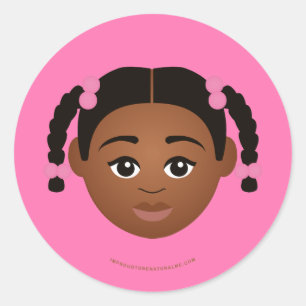 Pegatina Redonda #Proud2BNaturalMe Choose-My-Complexion