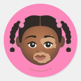 Pegatina Redonda #Proud2BNaturalMe Choose-My-Complexion