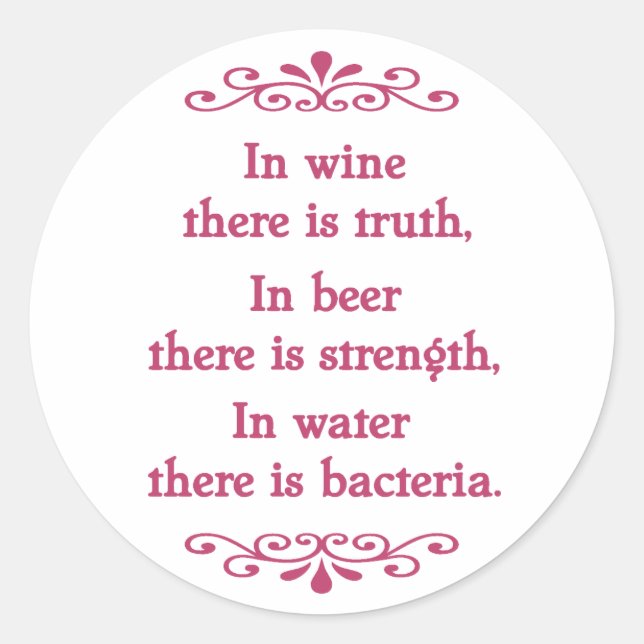 Pegatina Redonda Proverbio alemán -CF (Anverso)