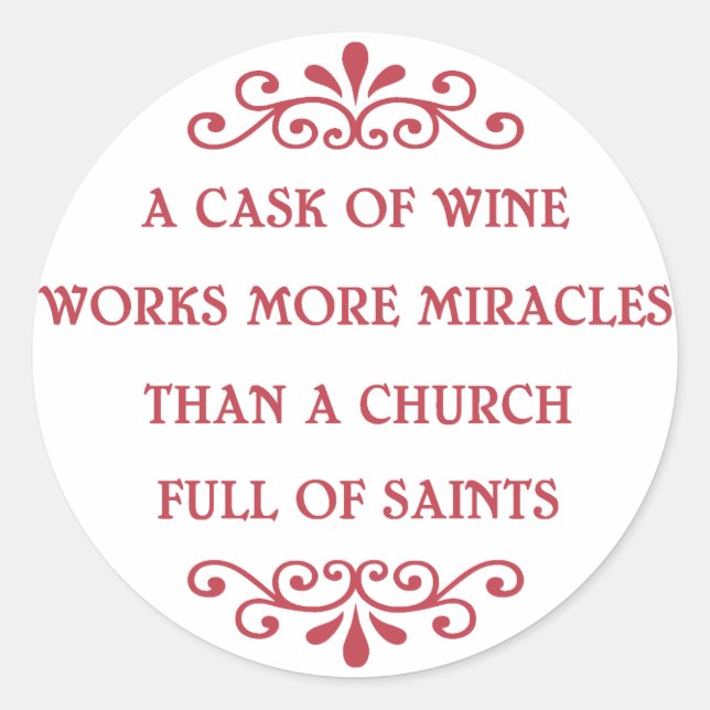 Pegatina Redonda Proverbio italiano - CF (Anverso)