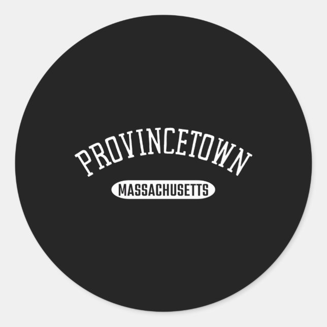 Pegatina Redonda Provincetown Style (Anverso)
