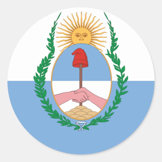 Pegatina Redonda Provincia de Mendoza, Argentina (Anverso)