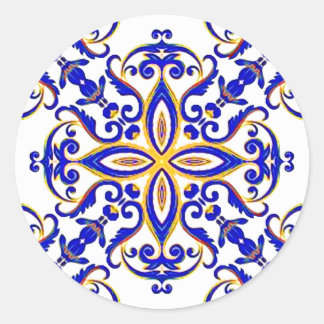 Pegatina Redonda Provincial de Francia