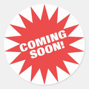 Pegatina Redonda Próximamente