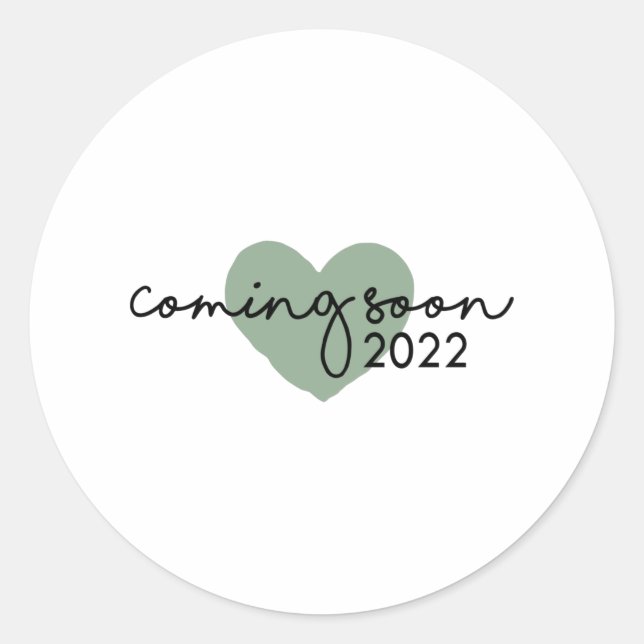 Pegatina Redonda Próximamente 2022 (Anverso)
