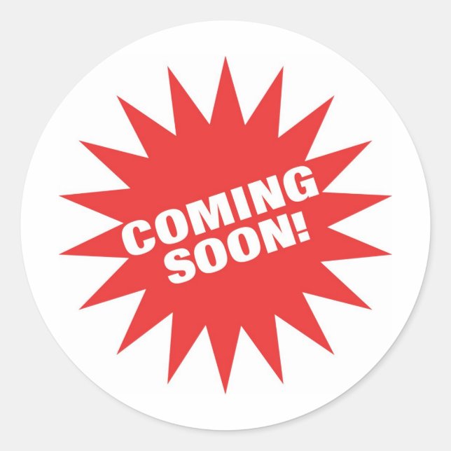 Pegatina Redonda Próximo (Anverso)