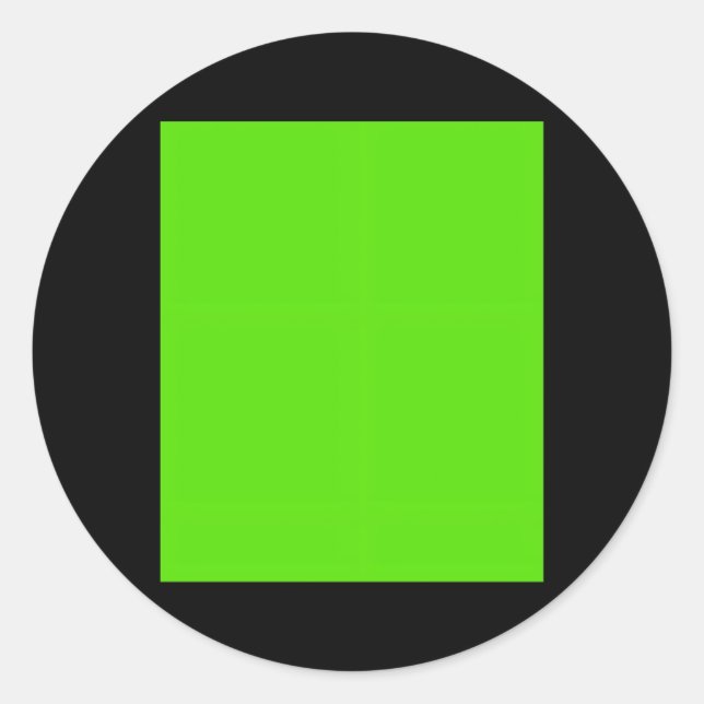Pegatina Redonda Proyección de pantalla verde Chroma Key Photo Vide (Anverso)