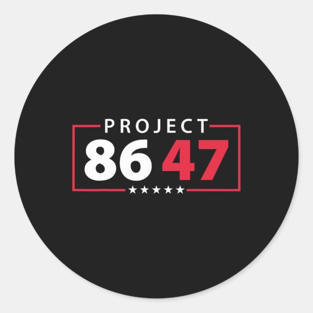 Pegatina Redonda Proyecto 8647 Resistir Sutil Foxtrot Delta Tango P (Anverso)
