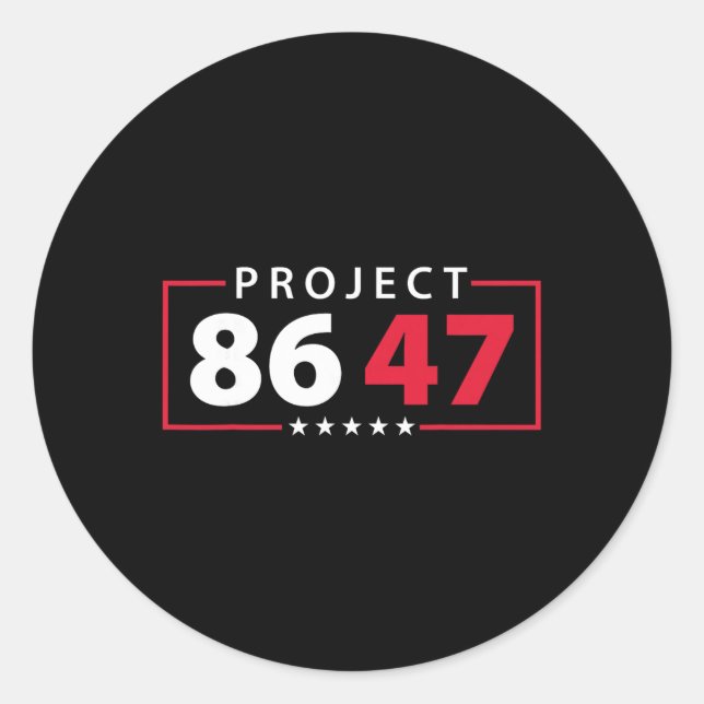 Pegatina Redonda Proyecto 8647 Resistir Sutil Foxtrot Delta Tango P (Anverso)