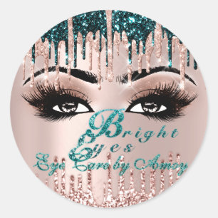 Pegatina Redonda Proyecto Ojos Brillantes Para Perforaciones De Amo