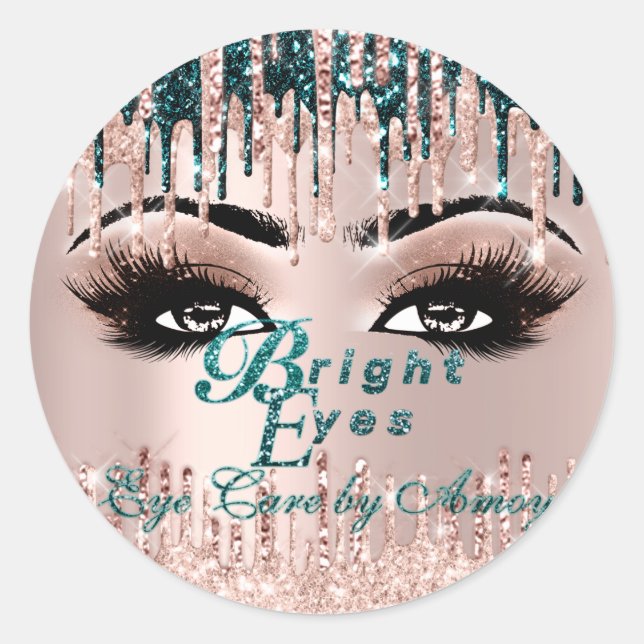 Pegatina Redonda Proyecto Ojos Brillantes Para Perforaciones De Amo (Anverso)