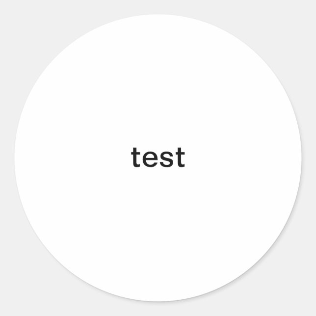 Pegatina Redonda prueba (Anverso)