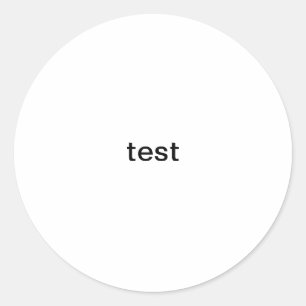 Pegatina Redonda prueba