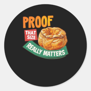 Pegatina Redonda Prueba De Ese Tamaño Realmente S - Yorkshire Puddi