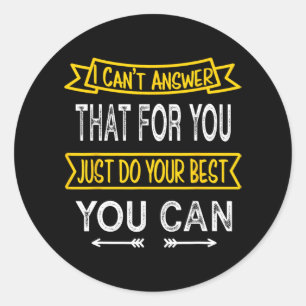 Pegatina Redonda Prueba de Fsa de la estación de examen estándar de