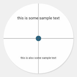 Pegatina Redonda prueba de muestreo