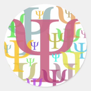 Pegatina Redonda Psi