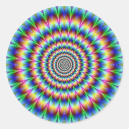 Pegatina Redonda Psichedelia