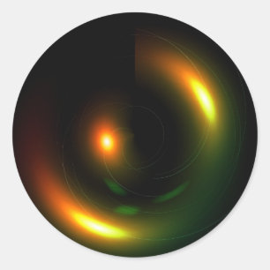 Pegatina Redonda psicodelia